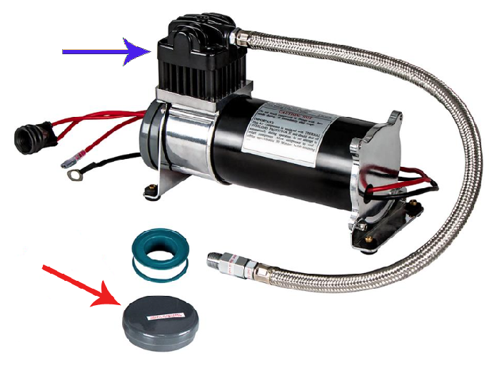 Air compressor runs slow or is stalled on items 46154, 46156